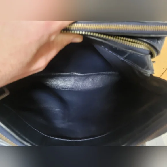 Coach Croc Embossed Leather Brooklyn 28 Caryall - Picture 14 of 16